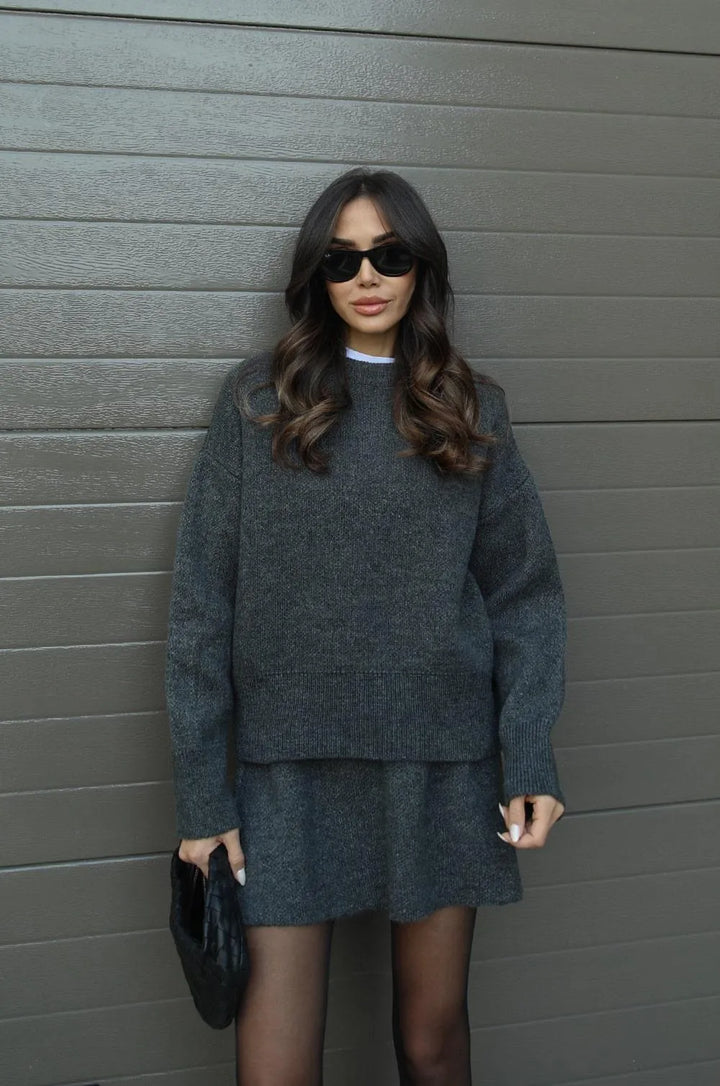 Amara Knit Suit (top + skirt)