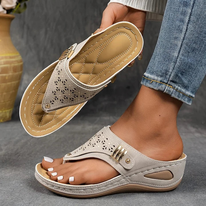 Almira Elegant Comfort Wedge Sandals