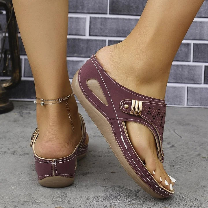 Almira Elegant Comfort Wedge Sandals