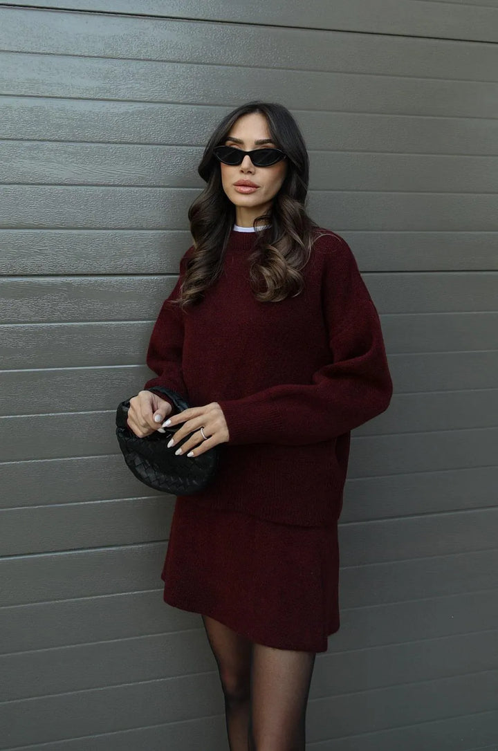 Amara Knit Suit (top + skirt)