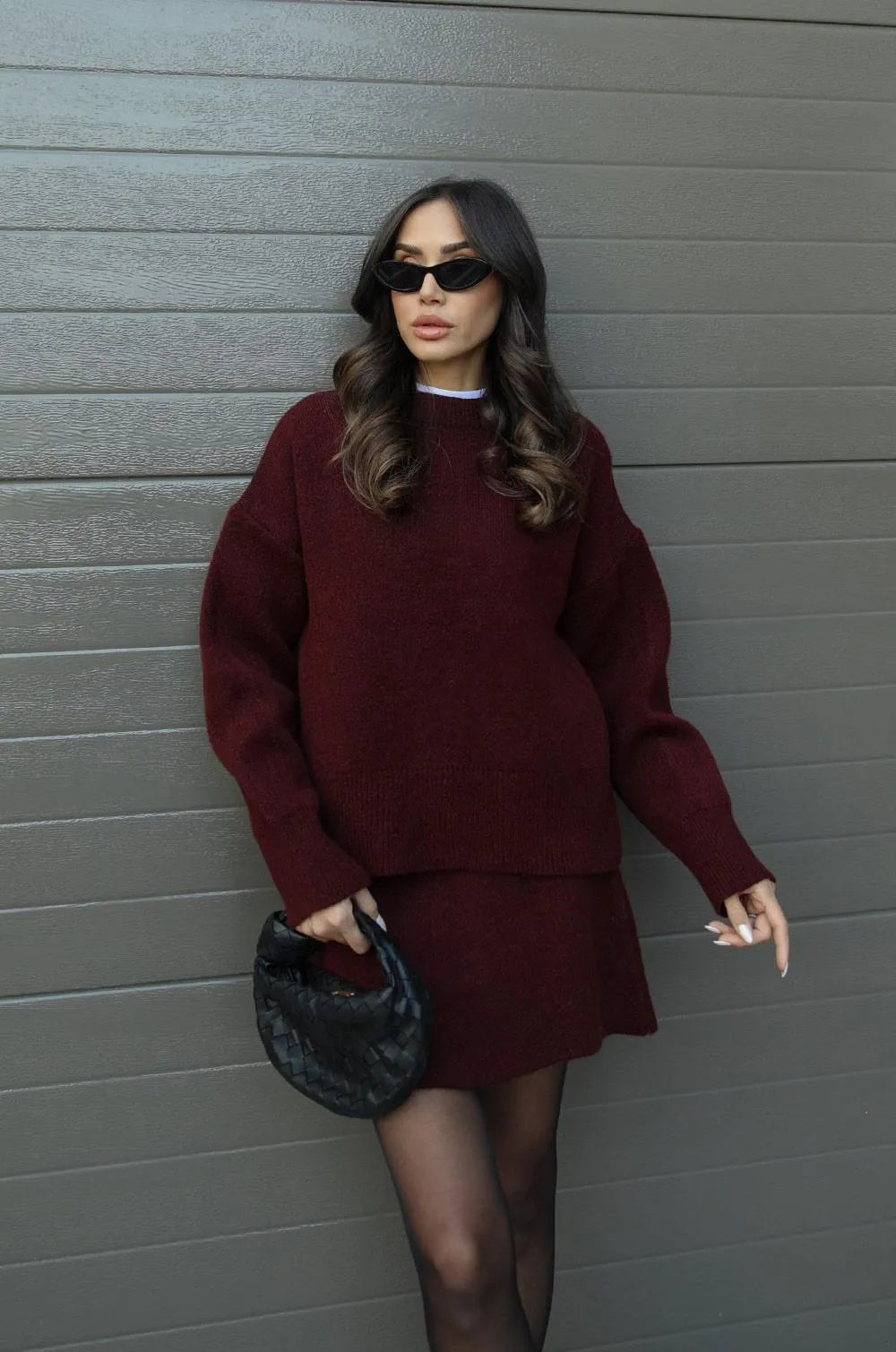 Amara Knit Suit (top + skirt)