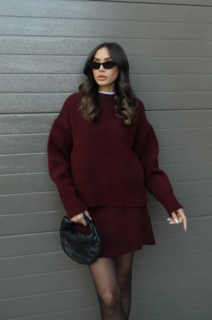 Amara Knit Suit (top + skirt)