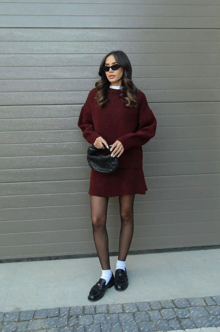 Amara Knit Suit (top + skirt)