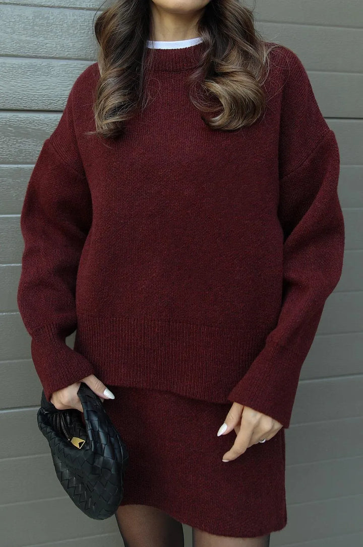 Amara Knit Suit (top + skirt)