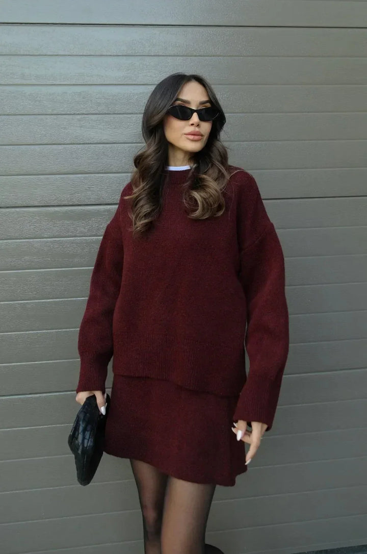 Amara Knit Suit (top + skirt)