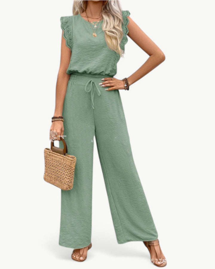 Callie Ruffle Sleeve Jumpsuit