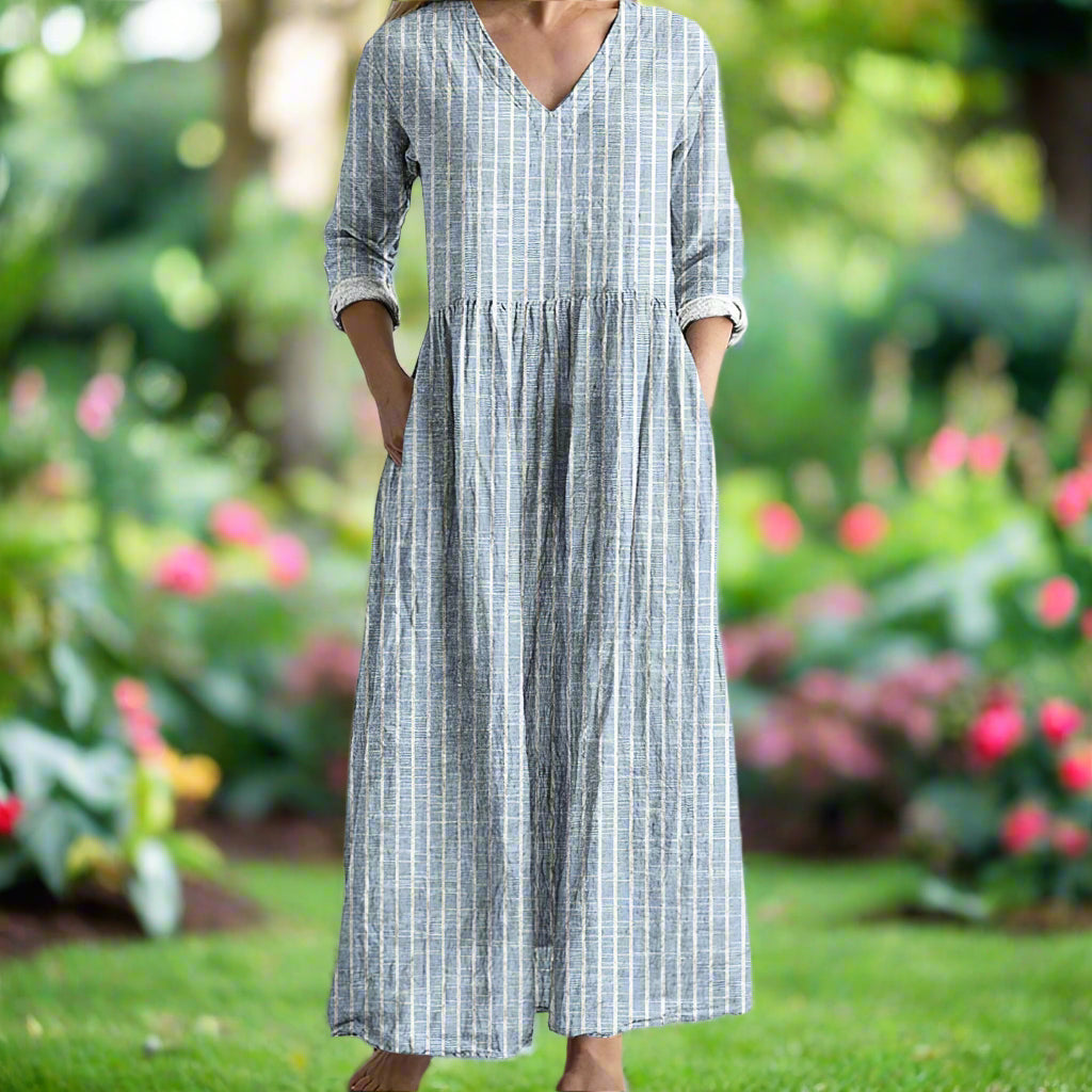 Melora Striped Everyday Dress