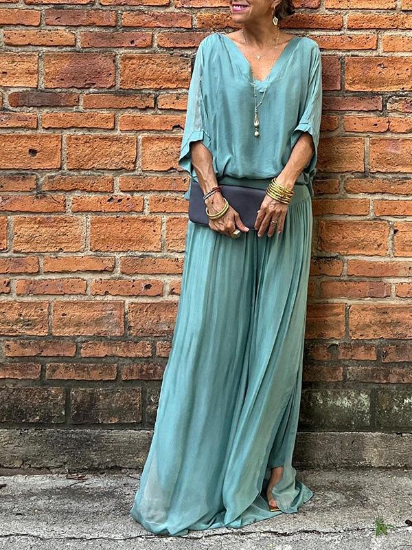 The Elara Chiffon Two-Piece Set