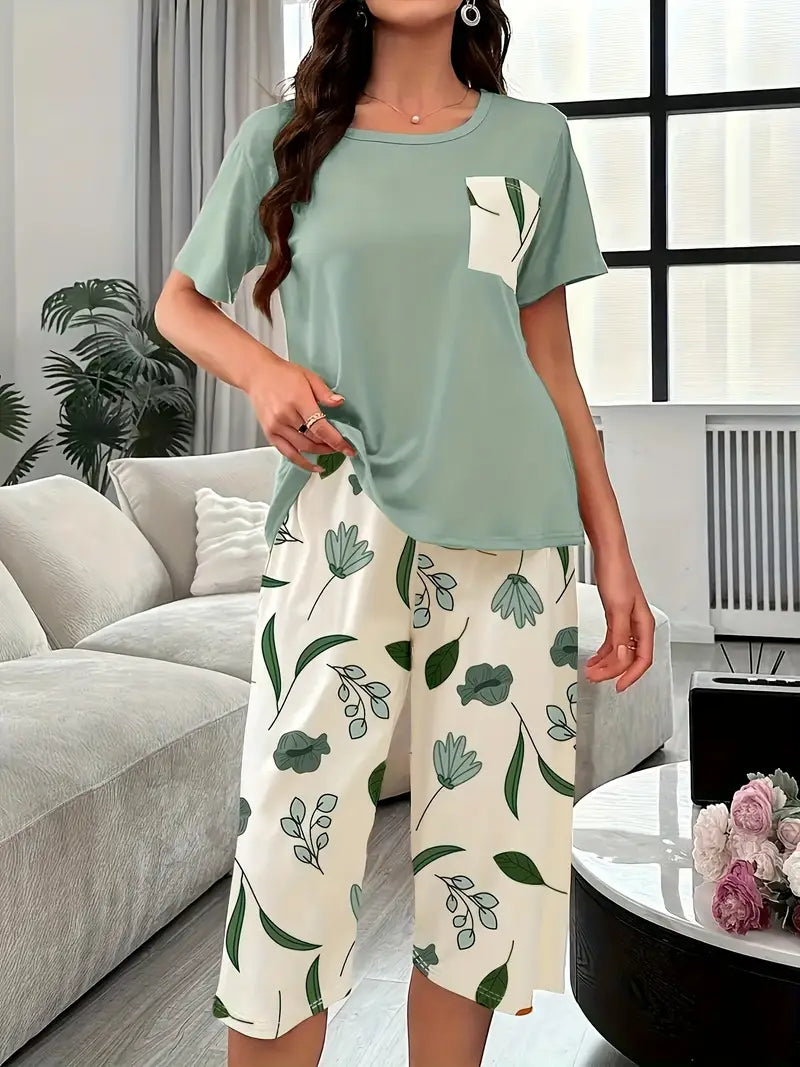 Marisse Cozy Floral Relaxation Wear Set