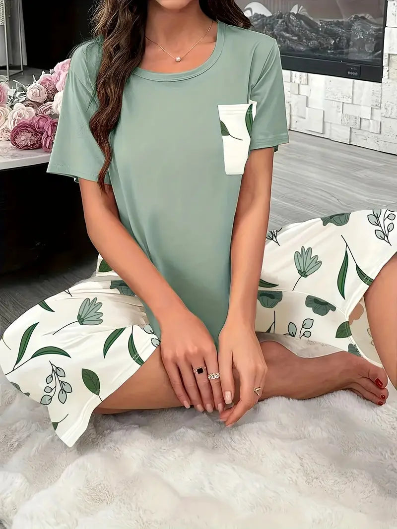 Marisse Cozy Floral Relaxation Wear Set