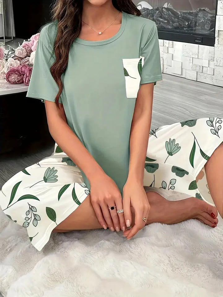 Marisse Cozy Floral Relaxation Wear Set