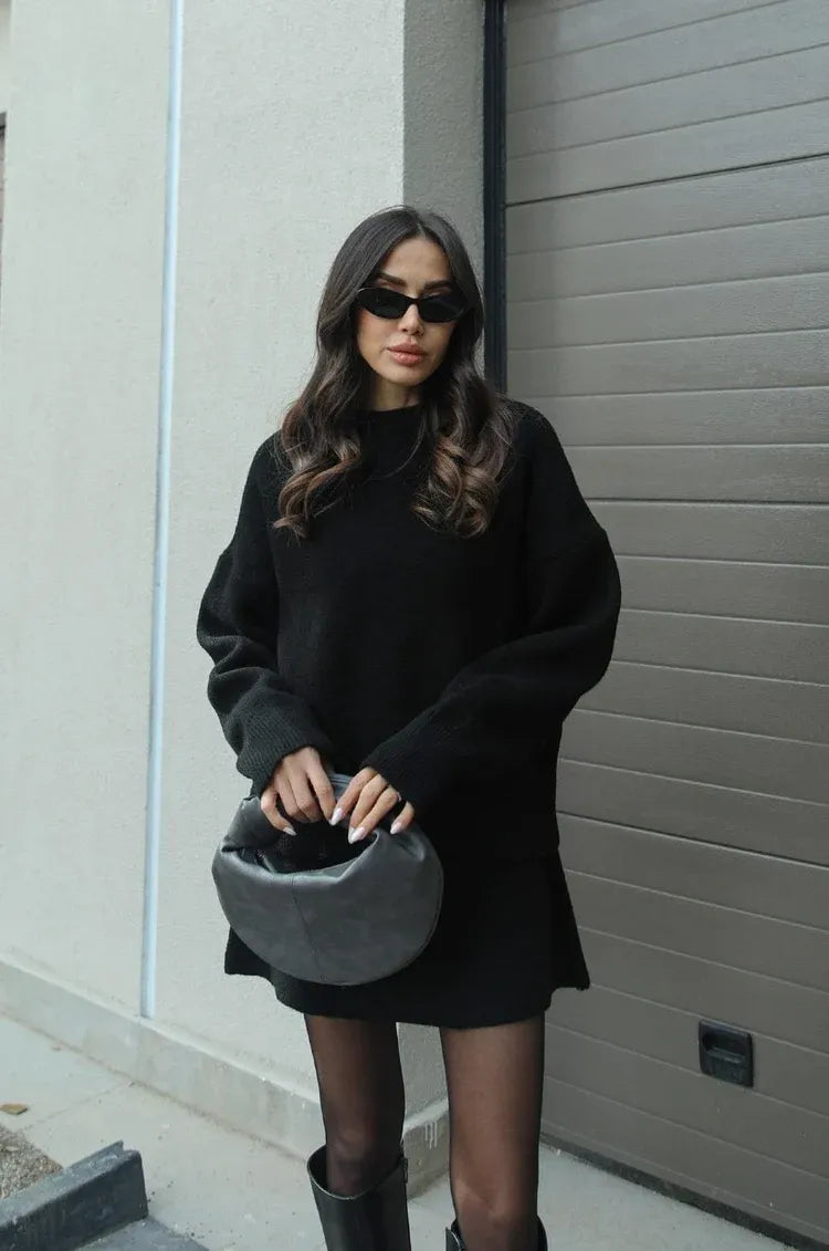Amara Knit Suit (top + skirt)