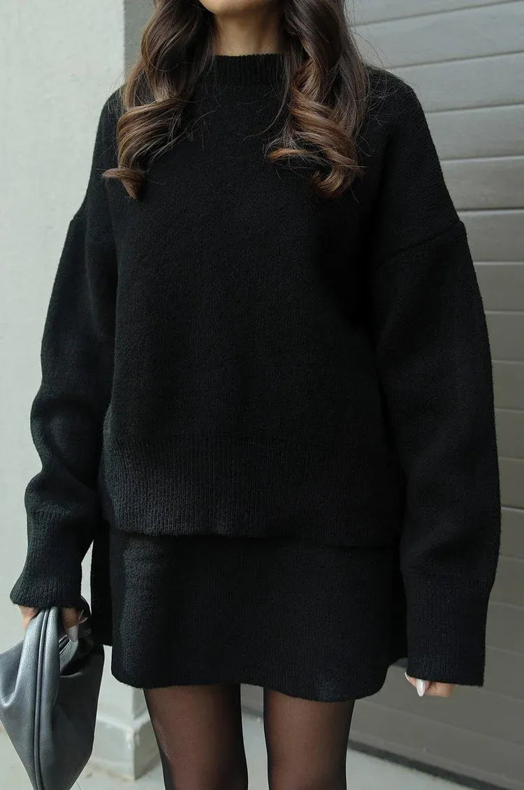 Amara Knit Suit (top + skirt)