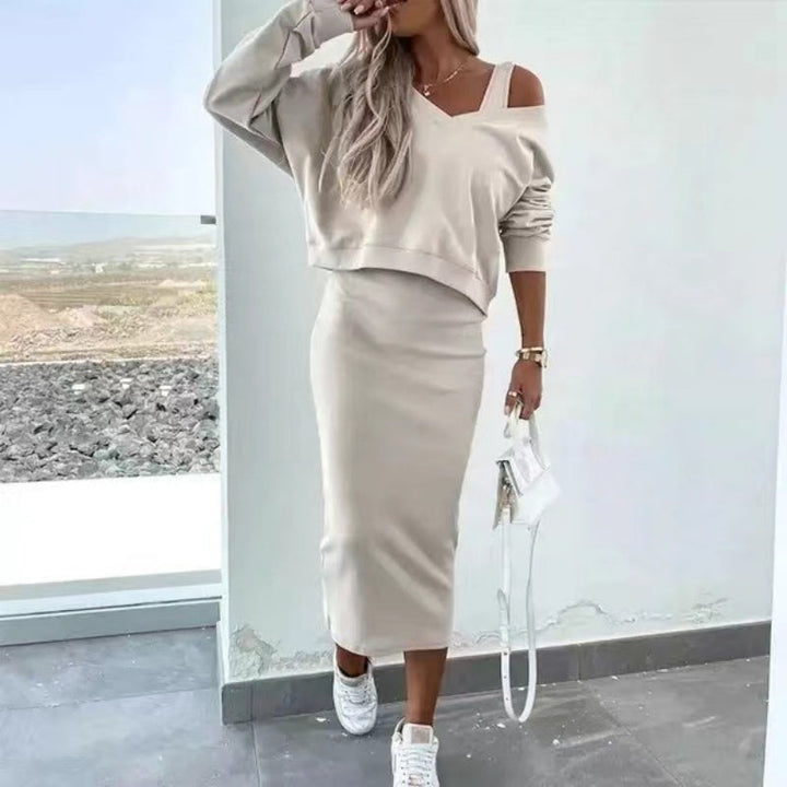 Neriah Comfy Knit Skirt & Sweater Set